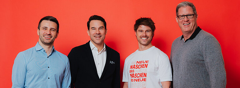 NEOH Gründerteam v.l.n.r. Adel Hafizovic, Alexander Gänsdorfer, Manuel Zeller und Patrick Kolomaznik