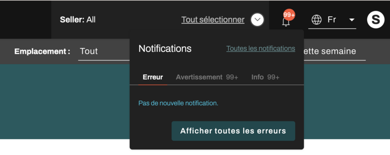 Connector centre de notifications 